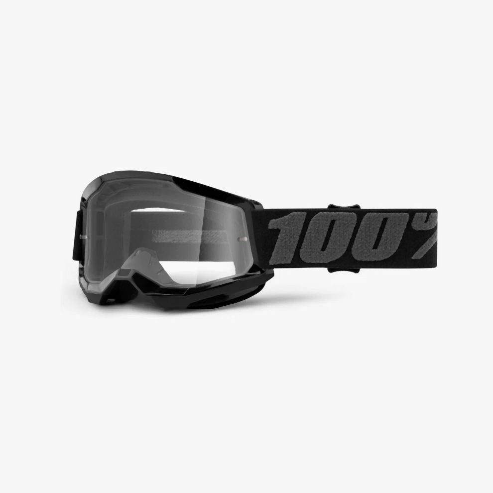 100% Strata 2 Junior Goggle - Clear Lens 2024 - Liquid-Life #Wähle Deine Farbe_black