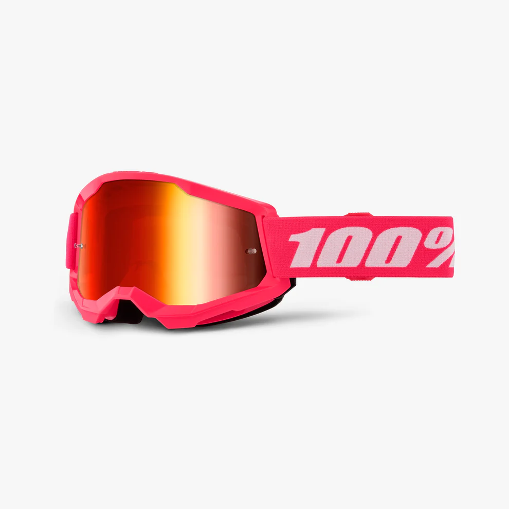 100% Strata 2 Goggle - Mirror Lens 2024 - Liquid-Life #Wähle Deine Farbe_Pink