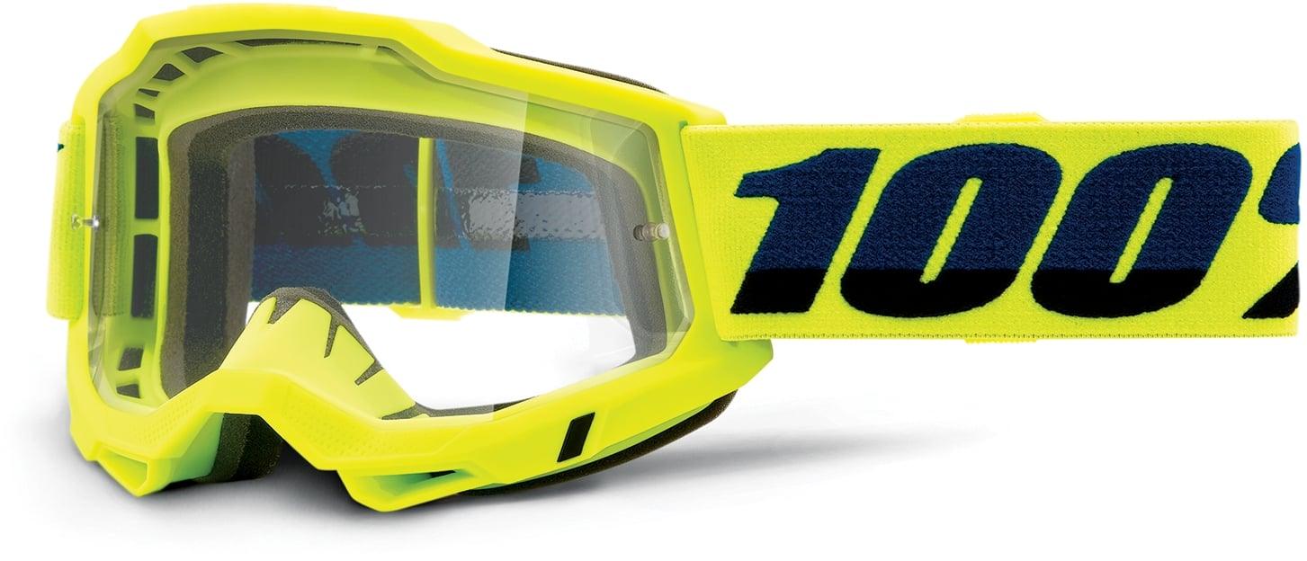 100% Accuri Gen. 2 goggle anti fog clear lens - Liquid-Life #Wähle Deine Farbe_Fluo Yellow unis
