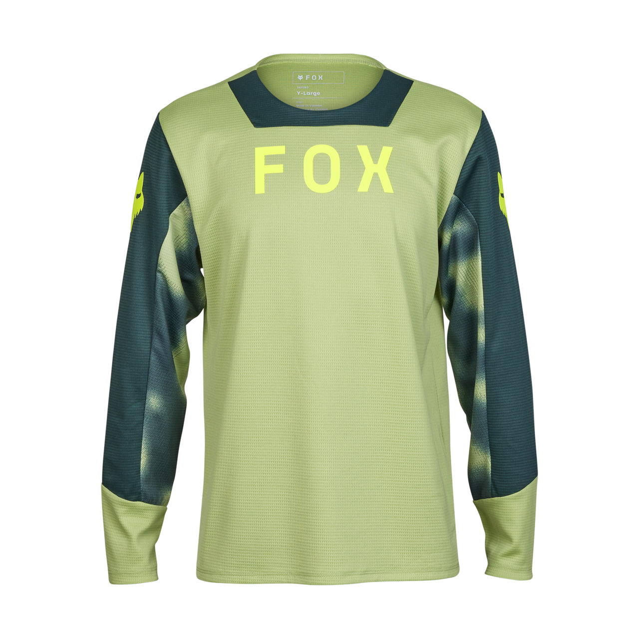 Fox Yth Defend Ls Jersey Taunt - Liquid-Life #Wähle Deine Farbe_Pale Green