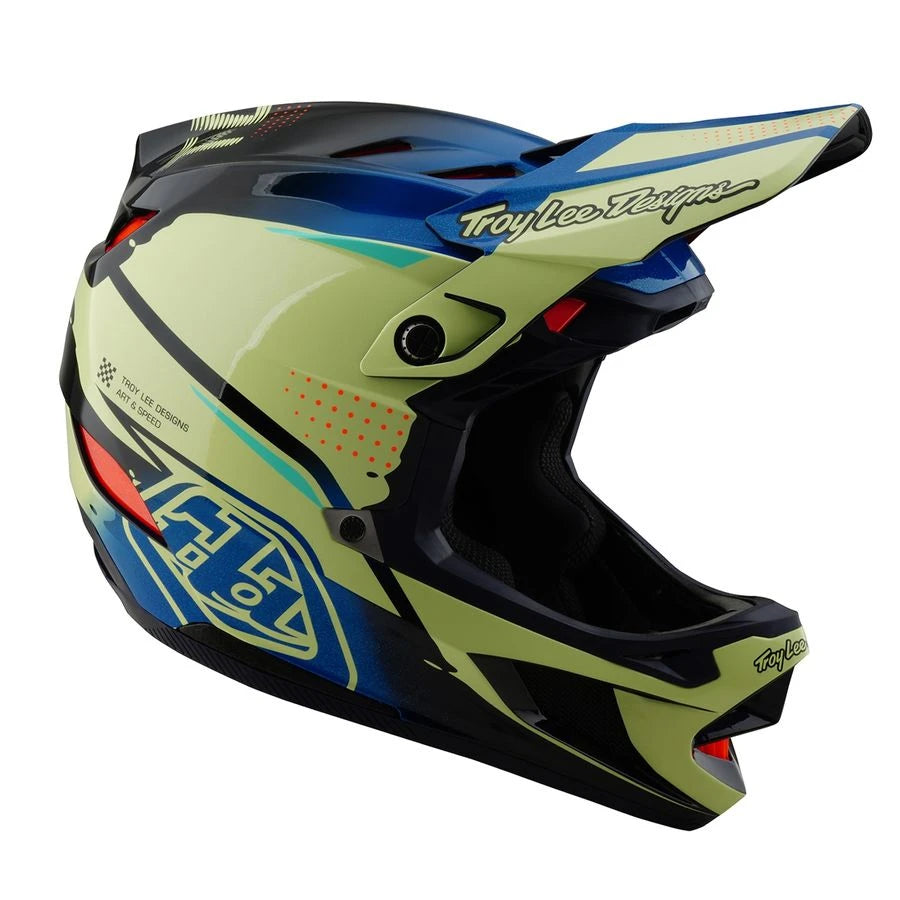 Troy Lee Designs D4 Carbon MIPS Helm Drip - Liquid-Life #Wähle Deine Farbe_glo yellow