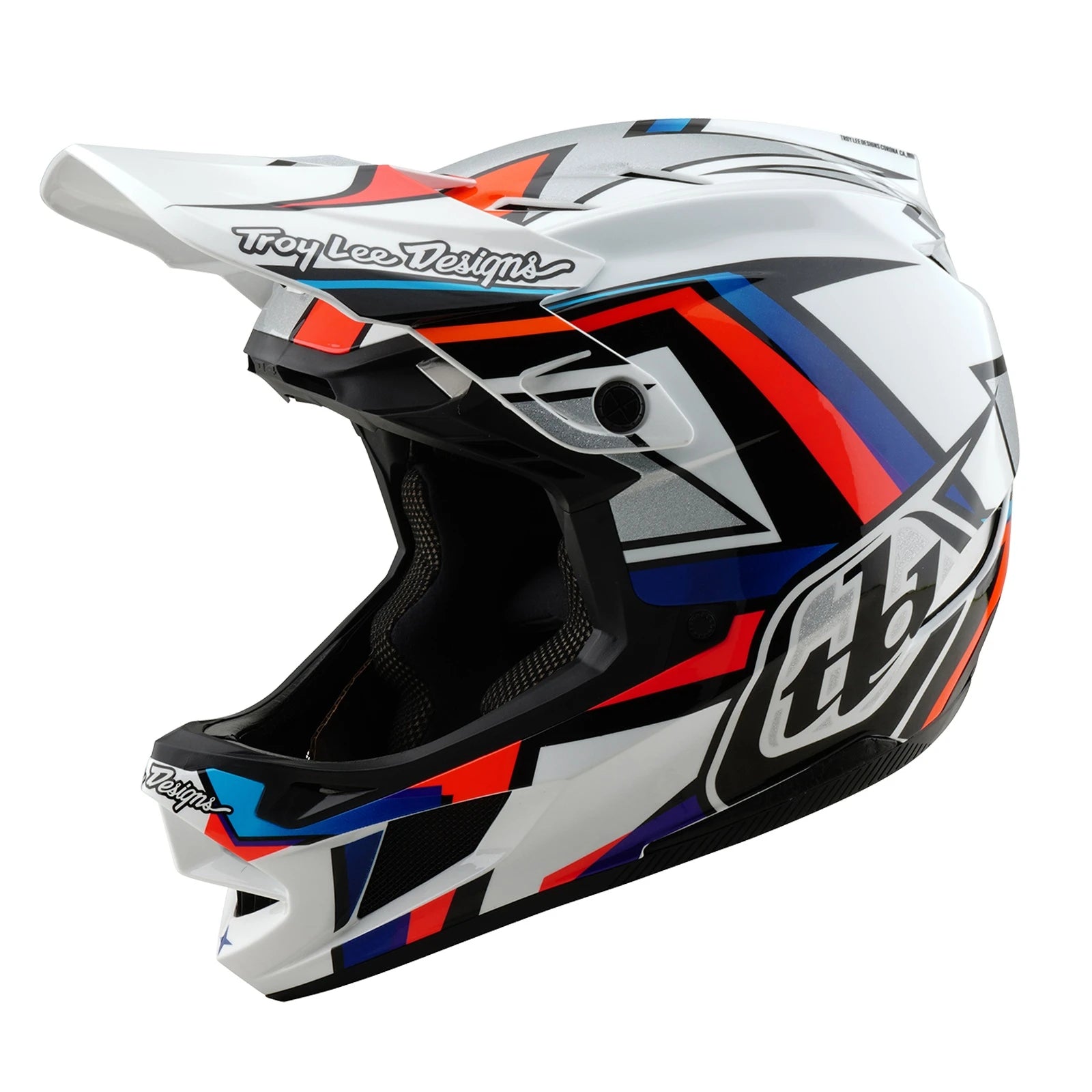 Troy Lee Designs D4 Composite MIPS Helm Frames - Liquid-Life #Wähle Deine Farbe_white/silver