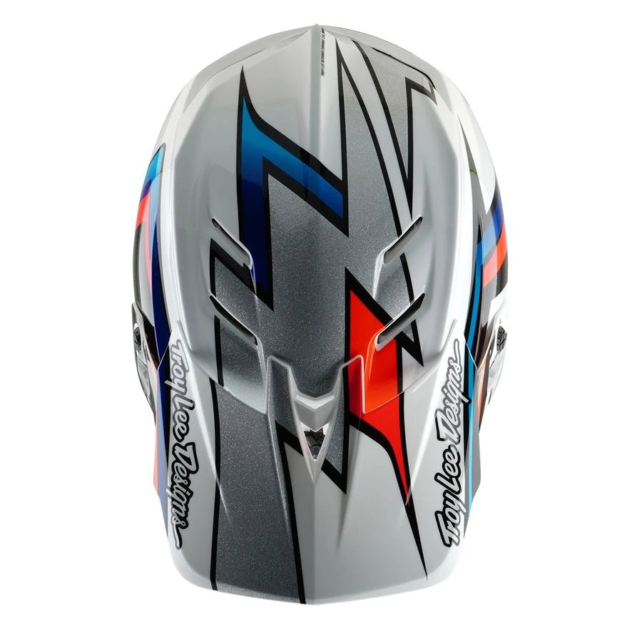 Troy Lee Designs D4 Composite MIPS Helm Frames - Liquid-Life #Wähle Deine Farbe_white/silver