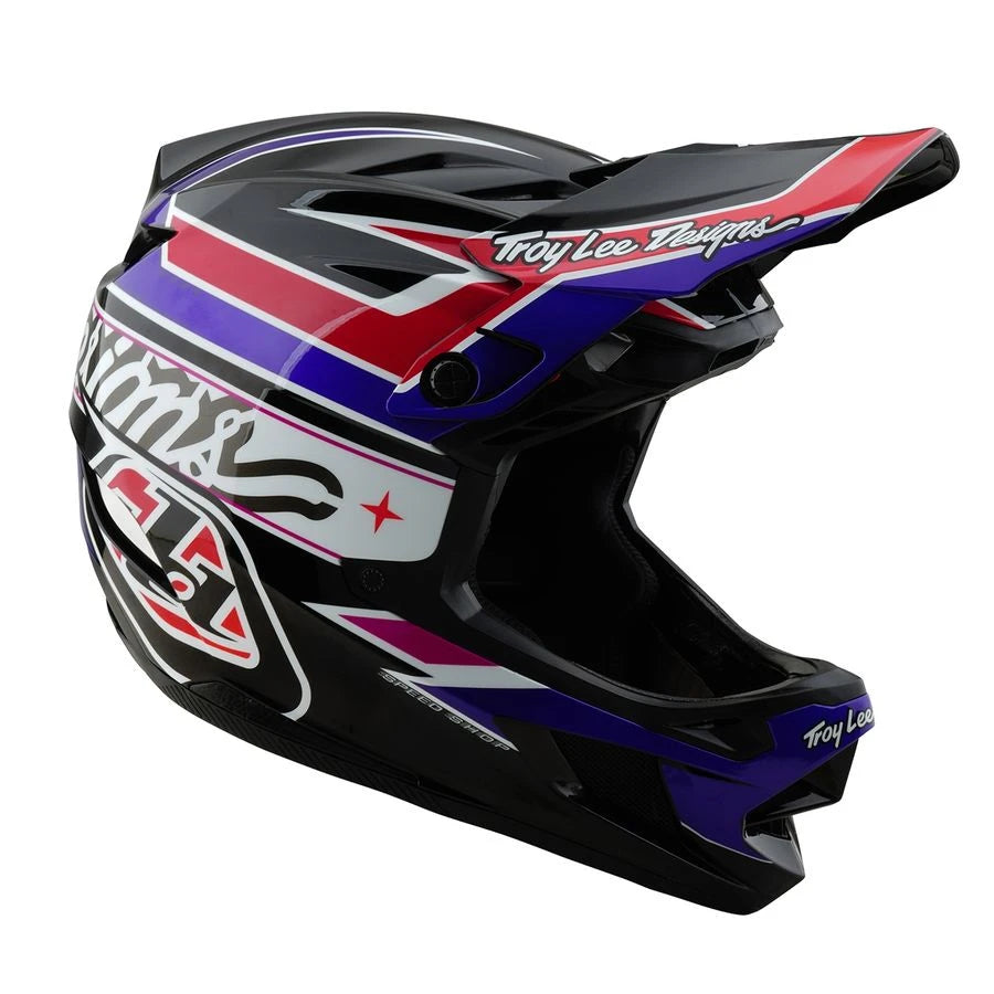 Troy Lee Designs D4 Polyacrylite MIPS Helm Linear - Liquid-Life #Wähle Deine Farbe_black