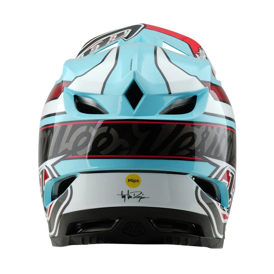 Troy Lee Designs D4 Polyacrylite MIPS Helm Linear - Liquid-Life #Wähle Deine Farbe_blue