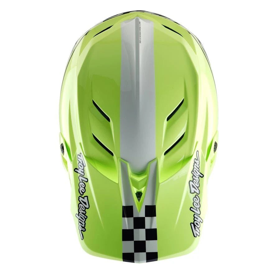 Troy Lee Designs D4 Polyacrylite MIPS Helm - Liquid-Life #Wähle Deine Farbe_navy/ glo yellow