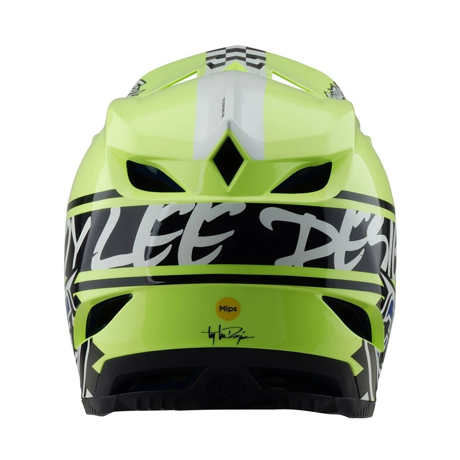 Troy Lee Designs D4 Polyacrylite MIPS Helm - Liquid-Life #Wähle Deine Farbe_navy/ glo yellow