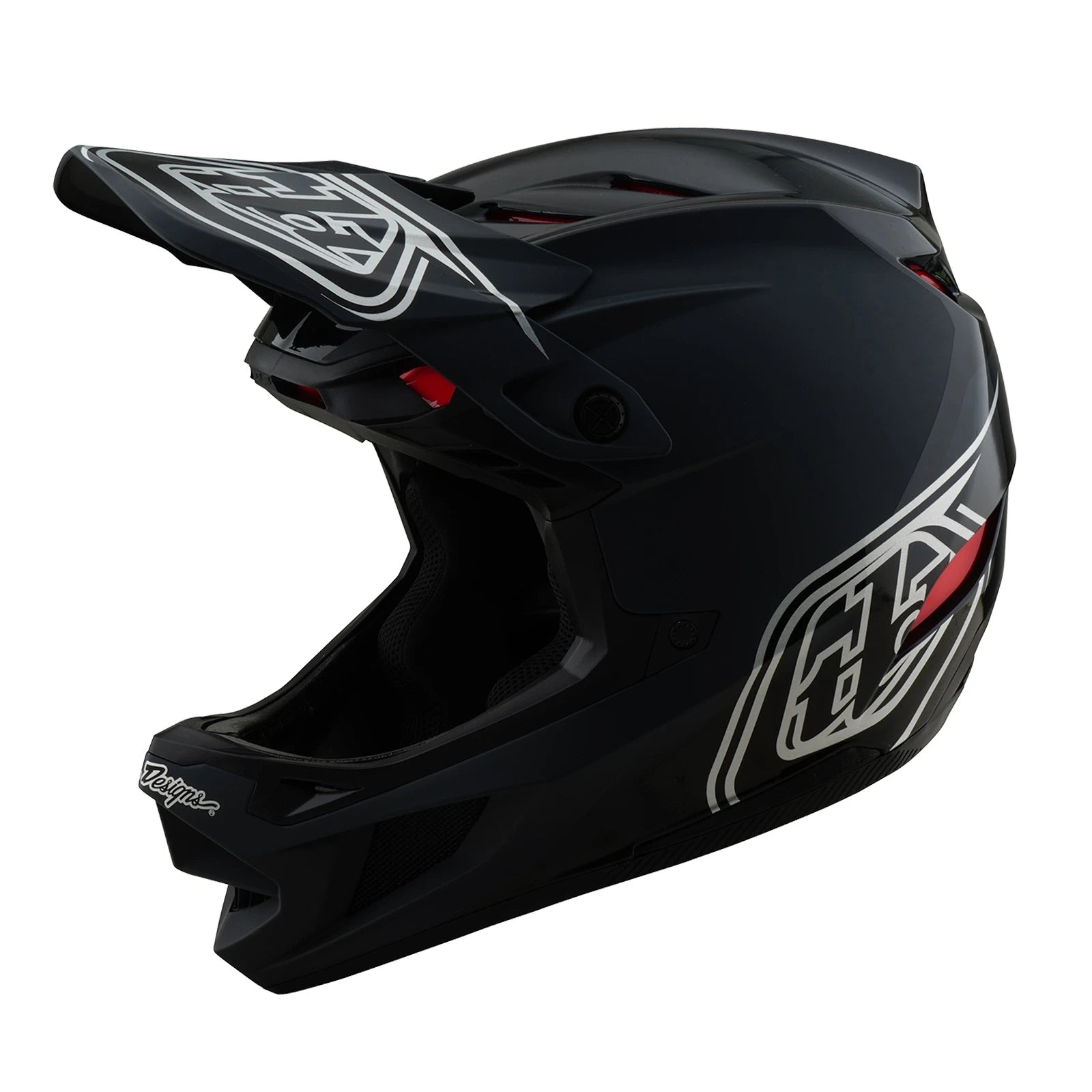 Troy Lee Designs D4 Polyacrylite MIPS Helm Shadow - Liquid-Life #Wähle Deine Farbe_black