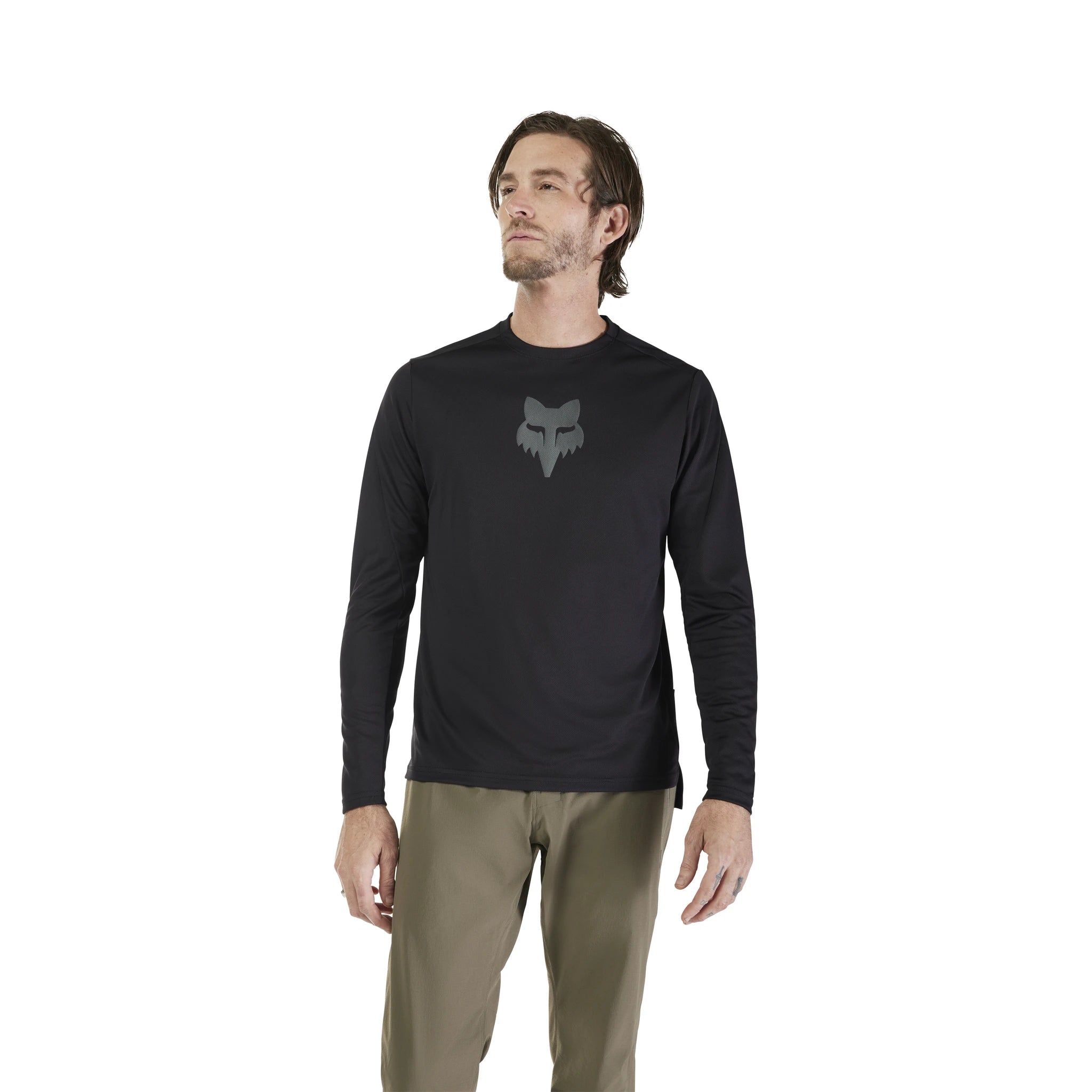 Fox Ranger LS Jersey Head - Liquid-Life #Wähle Deine Farbe_Black