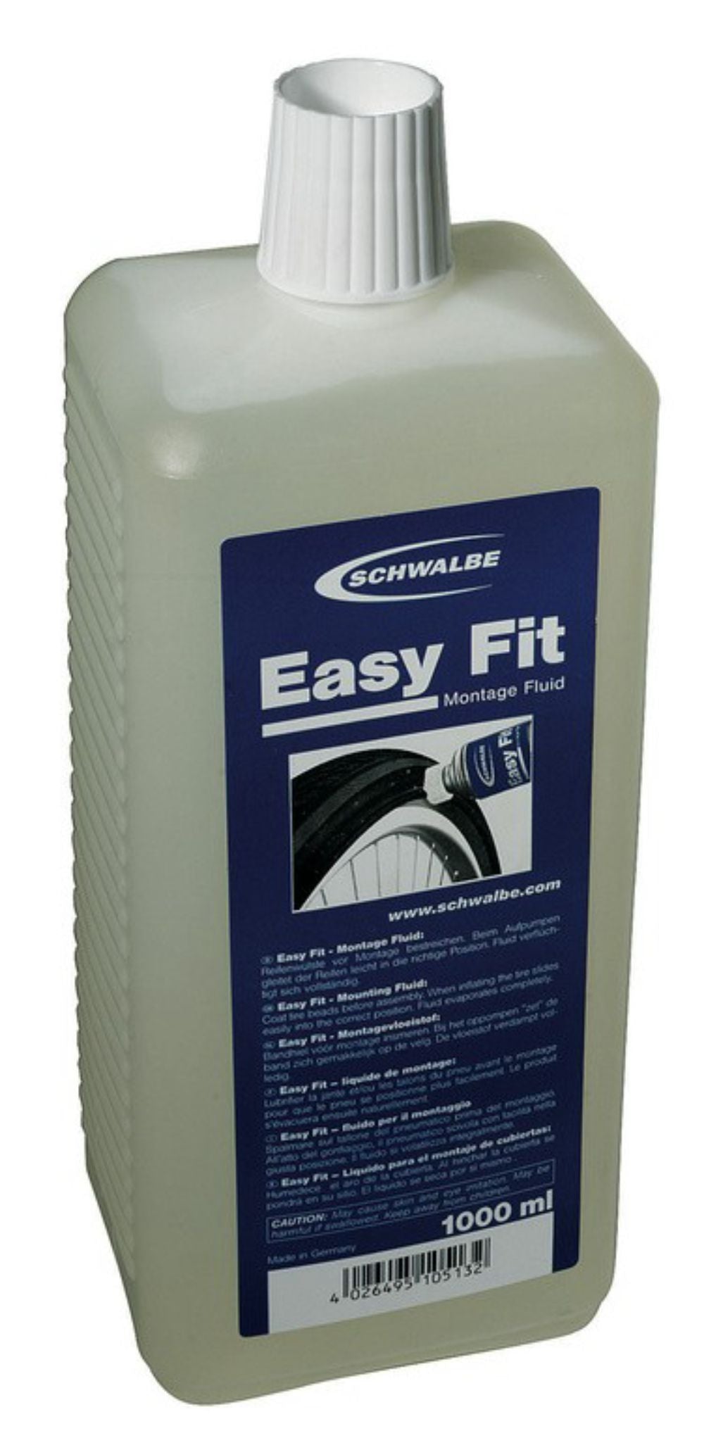 Schwalbe Montagefluid Easy Fit 1000ml refill bottle