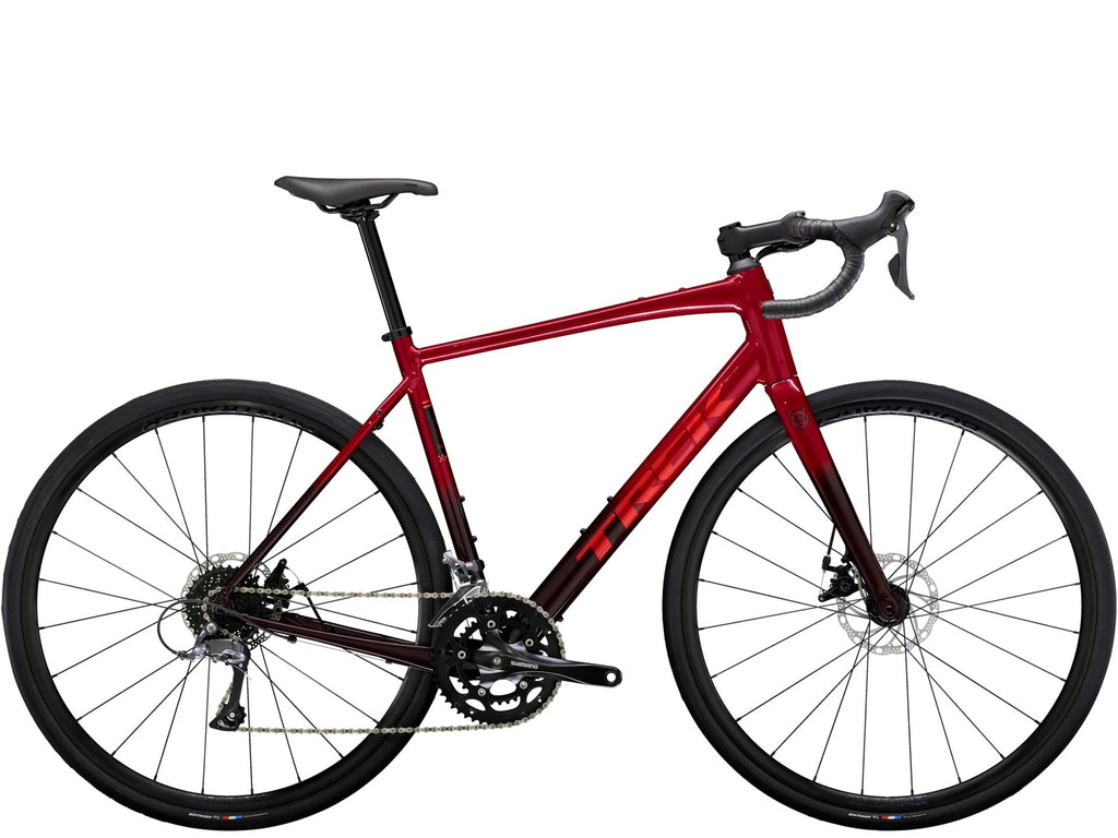 Trek Domane AL 2 Crimson to Dark Carmine Fade 2025