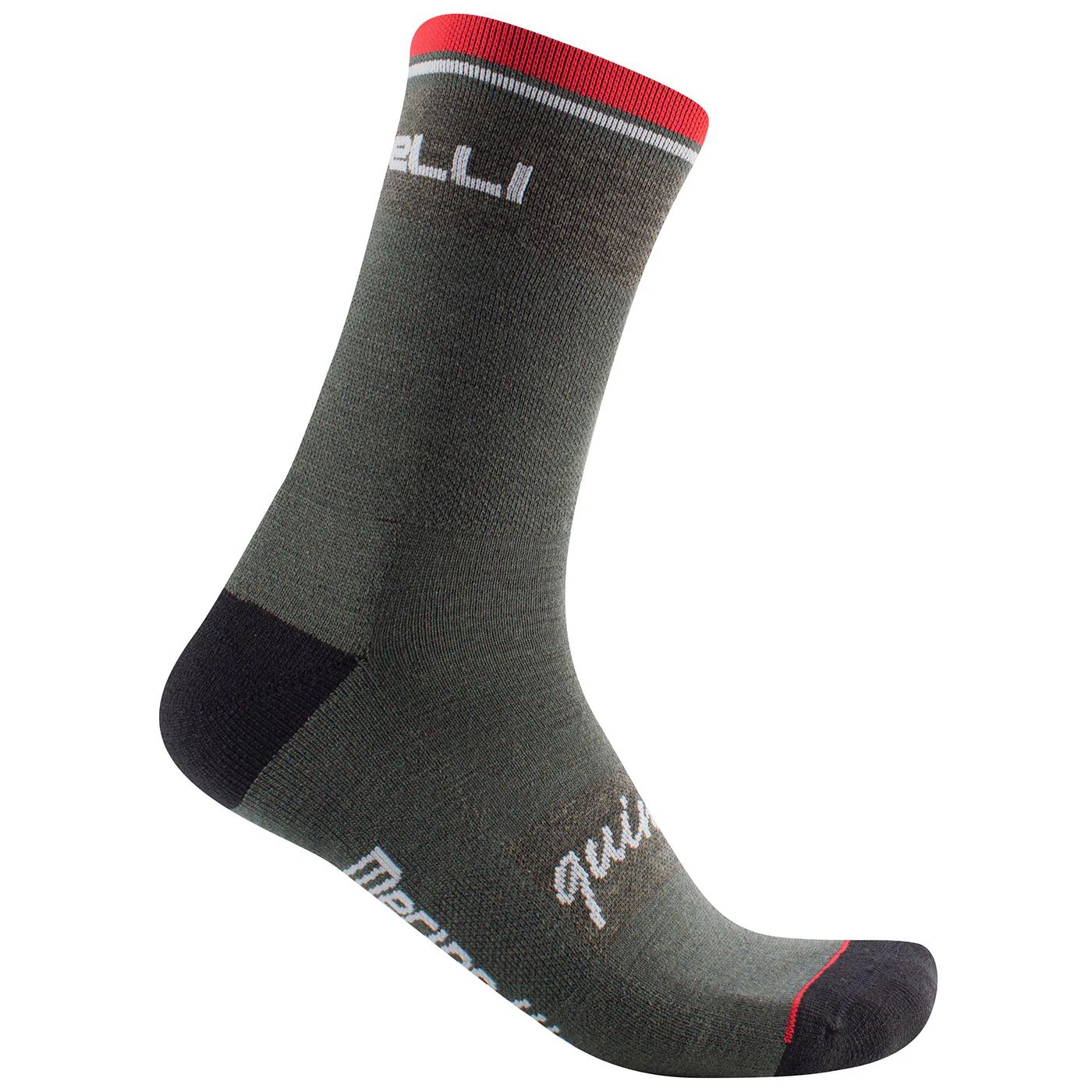 Castelli Quindici Soft Merino Sock - Liquid-Life #Wähle Deine Farbe_Dark Green