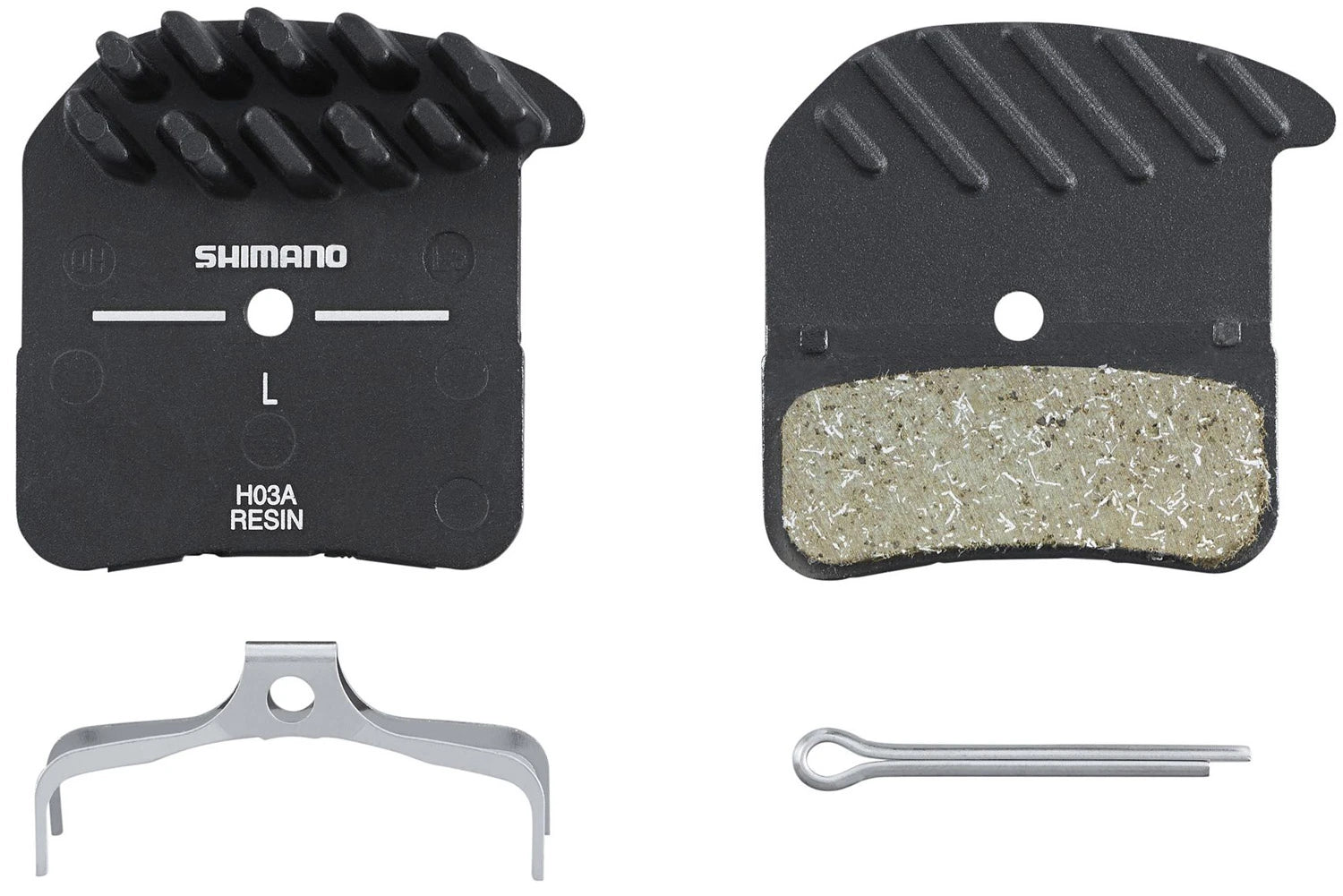 Shimano disc brake pad H03A resin type H cooling fins