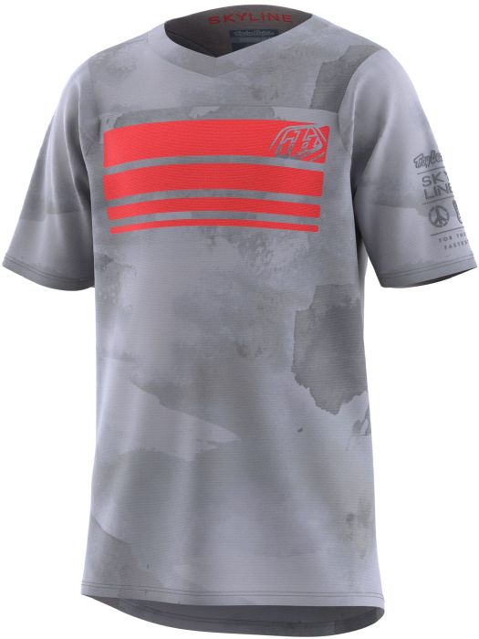 Troy Lee Designs Youth Skyline SS Jersey - Liquid-Life #Wähle Deine Farbe_Blocks cement