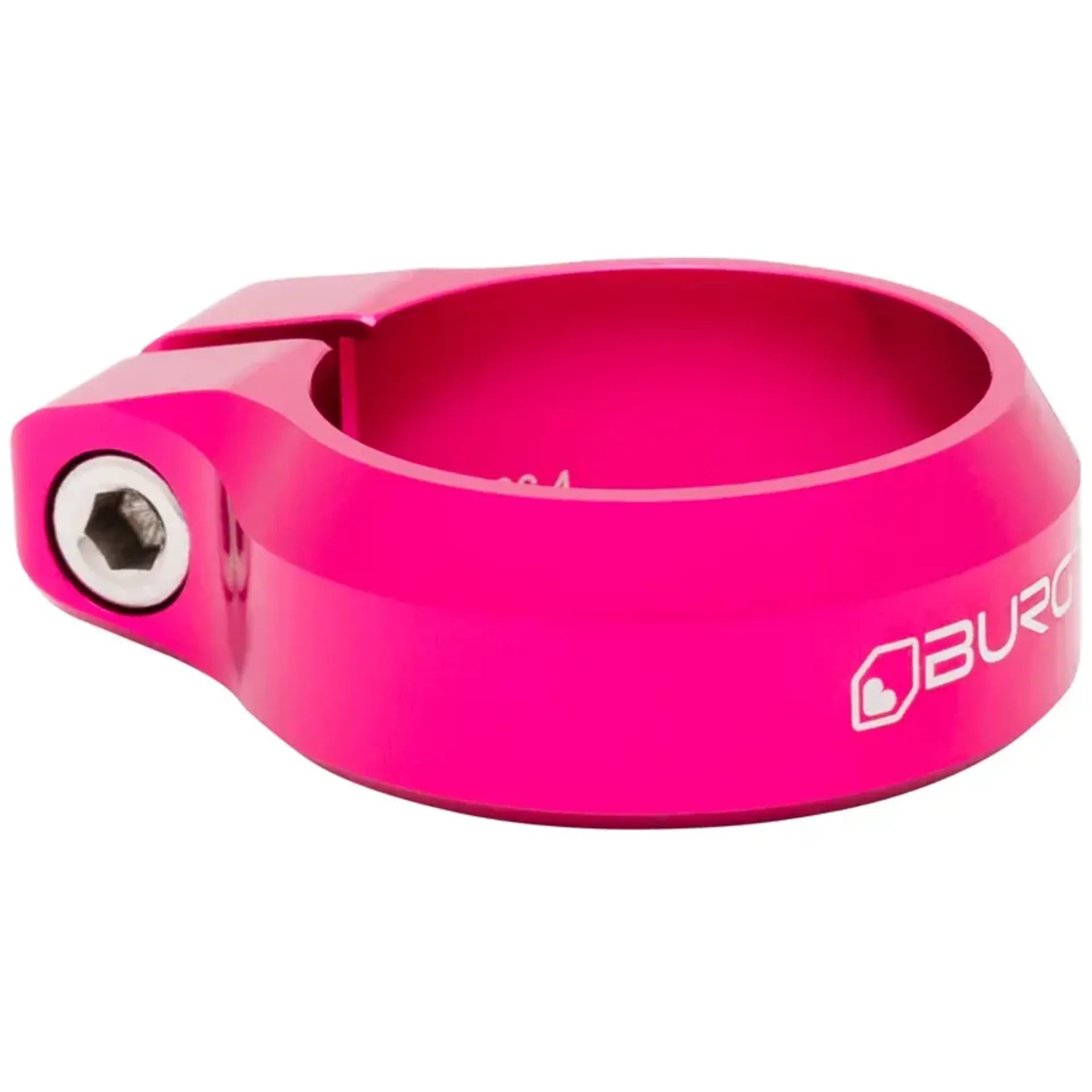 Burgtec Seat Clamp Toxic Barbie Pink 36.4mm Diameter