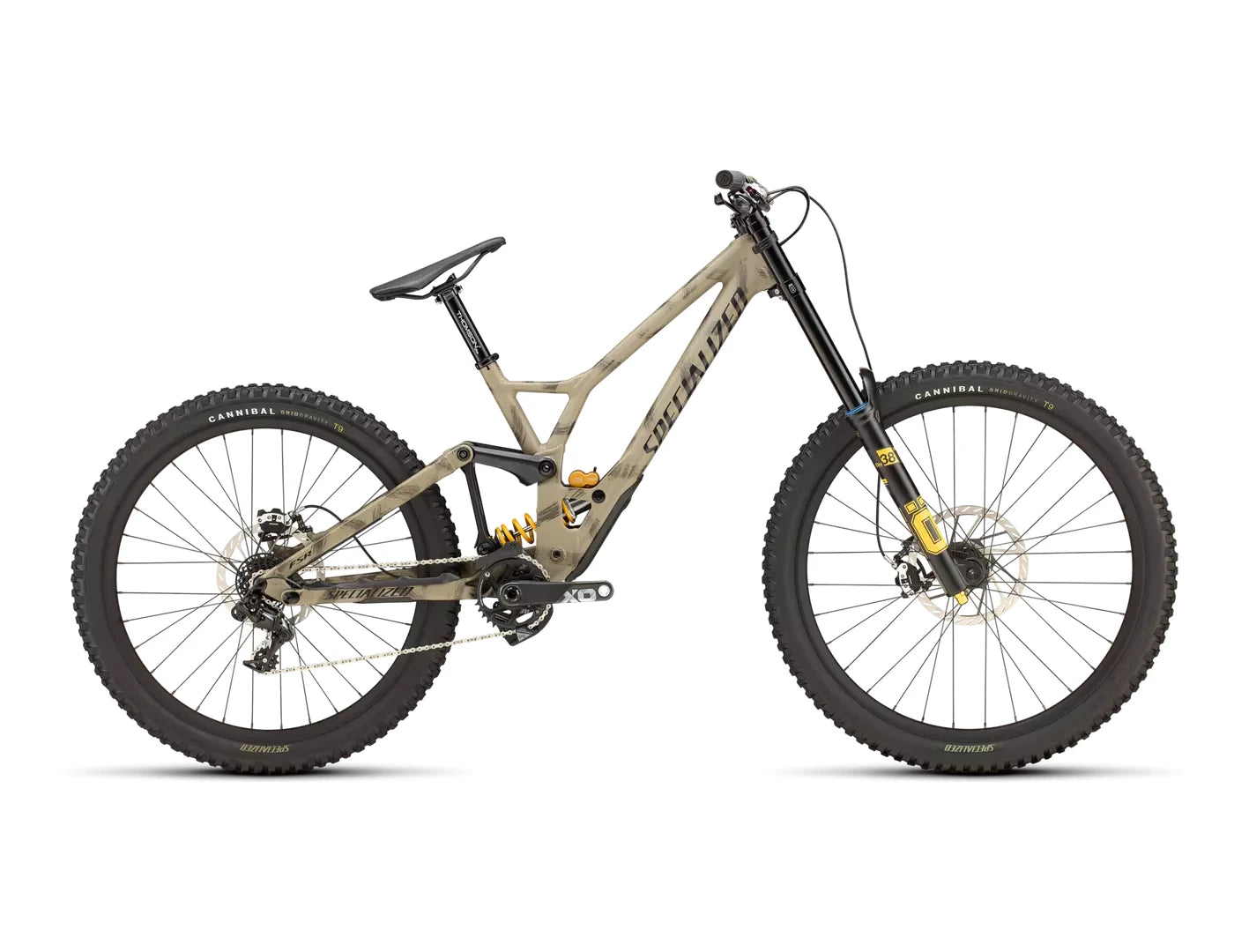 Specialized DEMO RACE TAUPE/BLACK/BRUSHED 2025