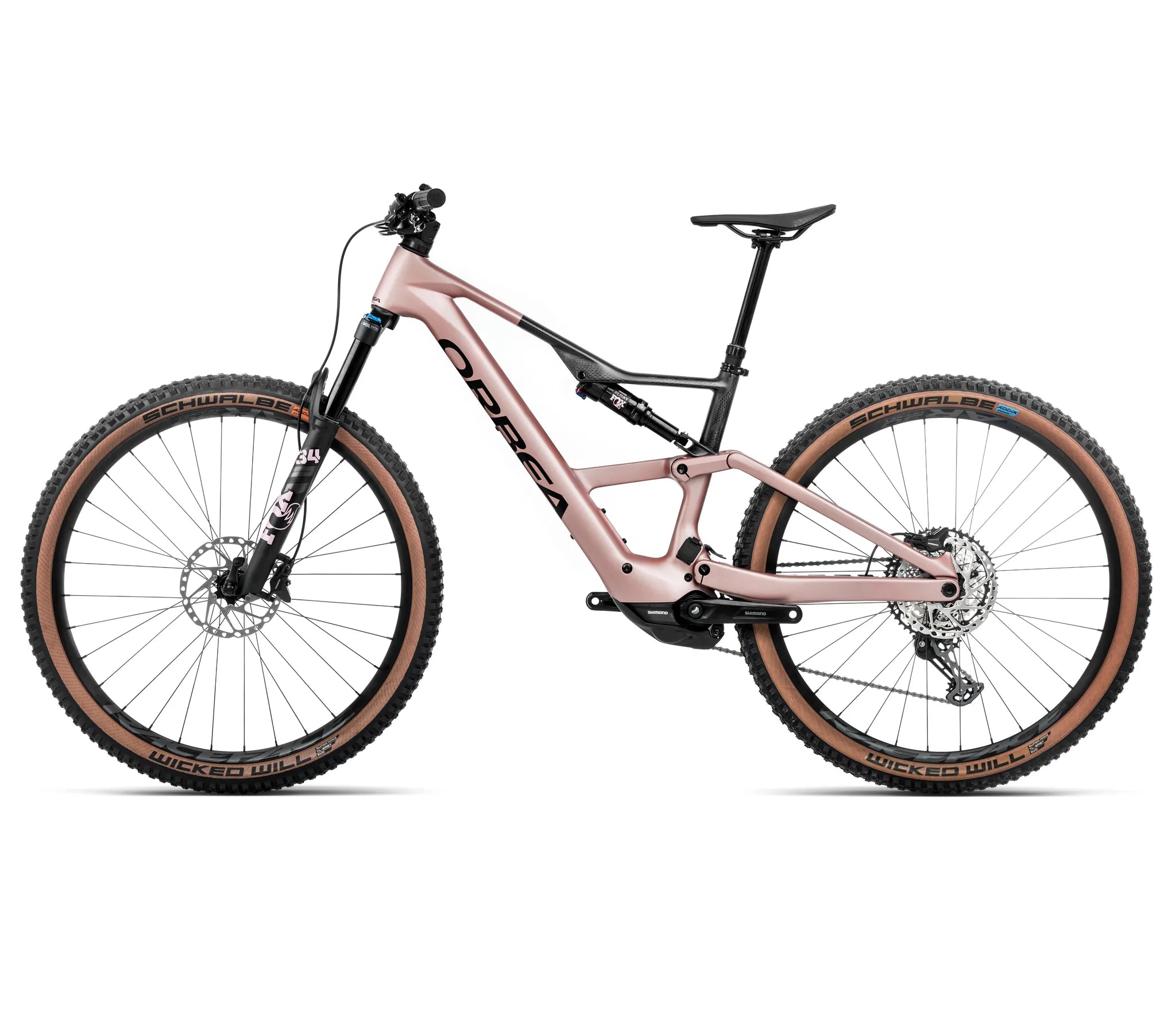 Orbea RISE SL M20 630W Desert Rose - Carbon Raw 2025