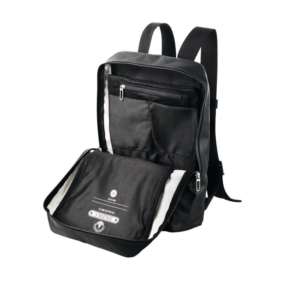 BROOKS Pickzip Cotton Canvas Backpack - Liquid-Life #Wähle Deine Farbe_Total Black