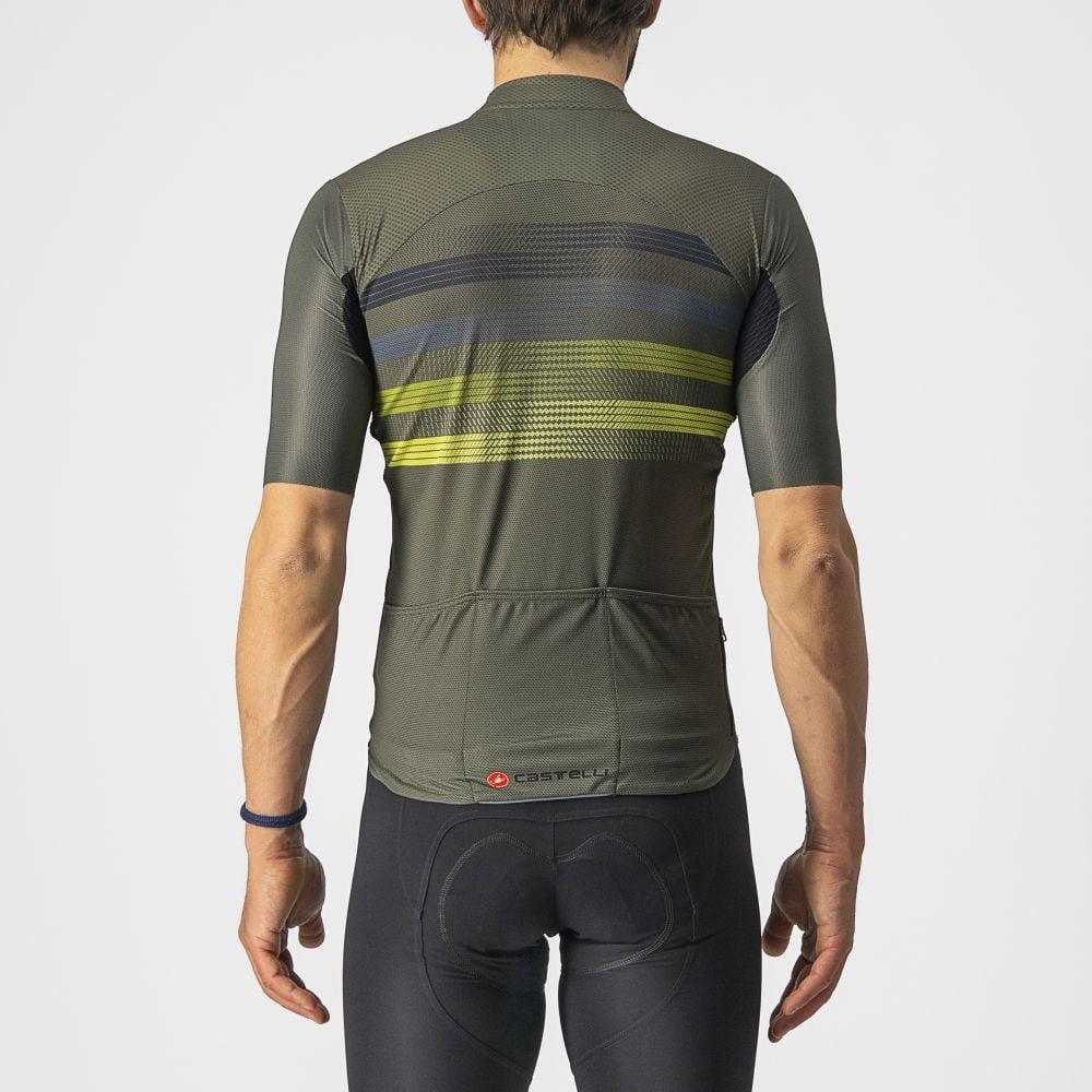 Castelli Endurance Pro Jersey - Liquid-Life #Wähle Deine Farbe_Military Green/Blue-Sulphur