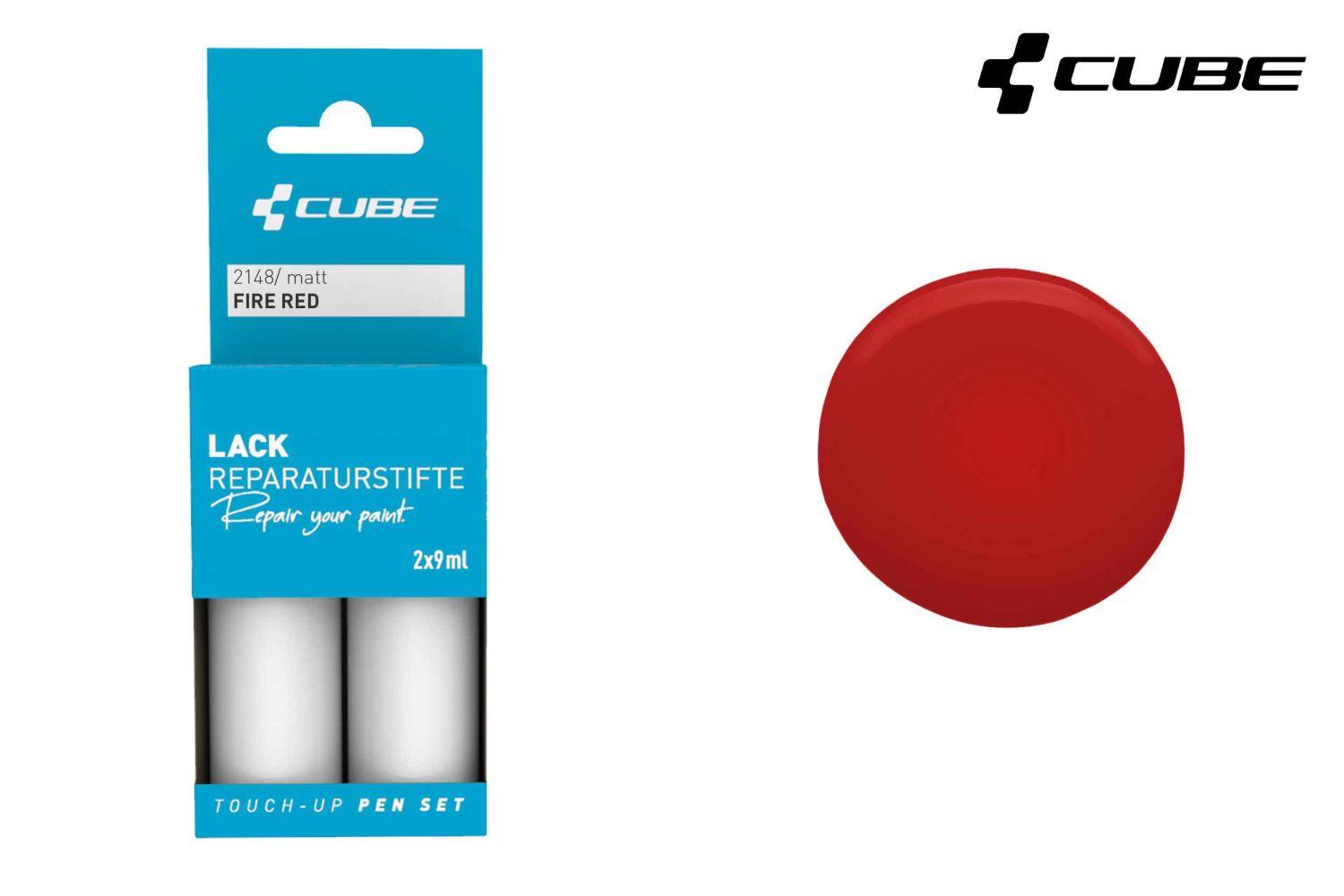 Cube Lackreparaturstift Set - Liquid-Life #Wähle Deine Farbe_Fire Red Matt