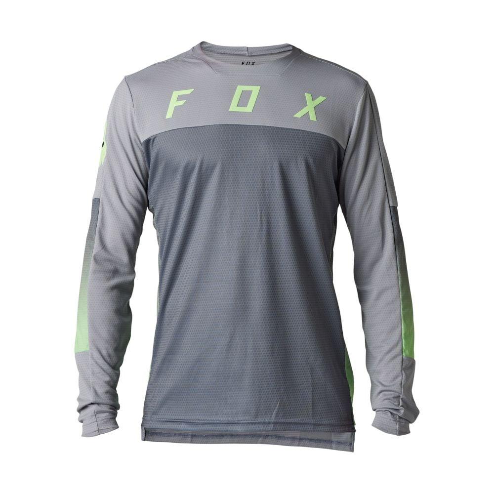 Fox Defend LS Jersey Cekt 2023 - Liquid-Life #Wähle Deine Farbe_Light Grey