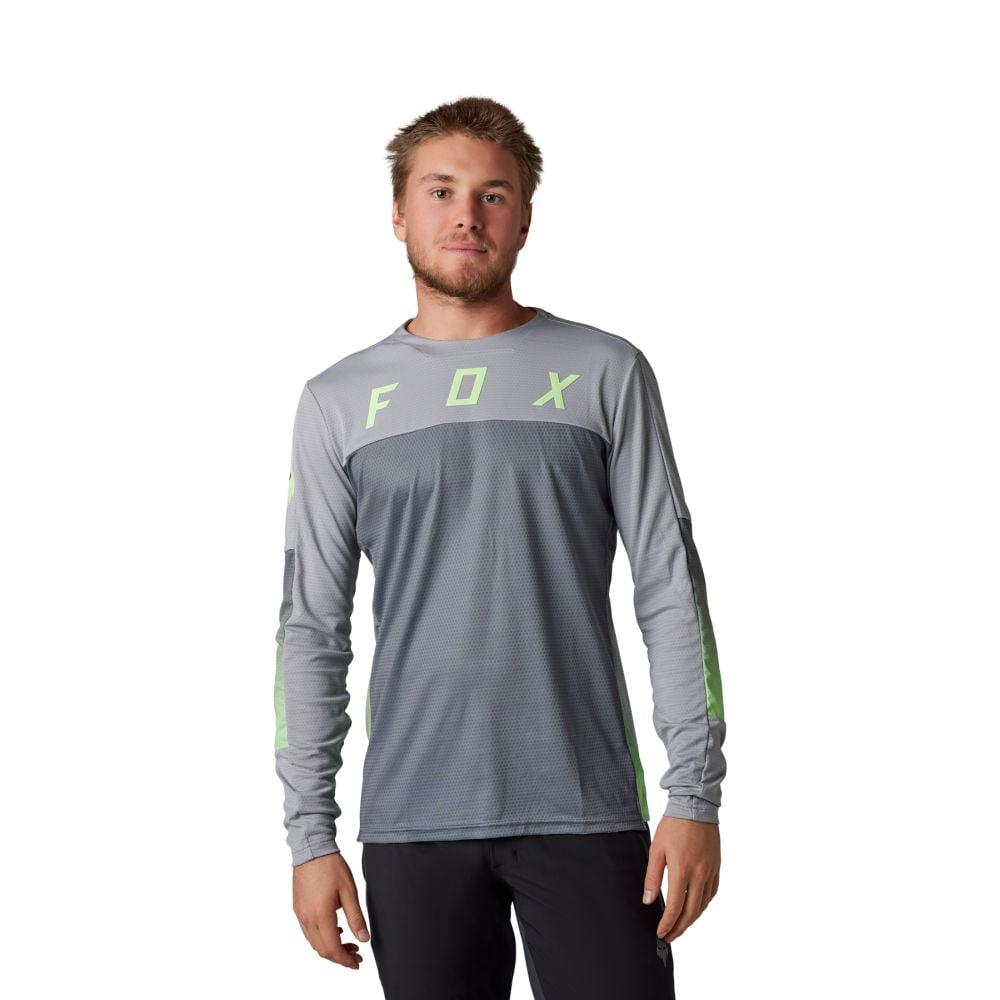 Fox Defend LS Jersey Cekt 2023 - Liquid-Life #Wähle Deine Farbe_Light Grey