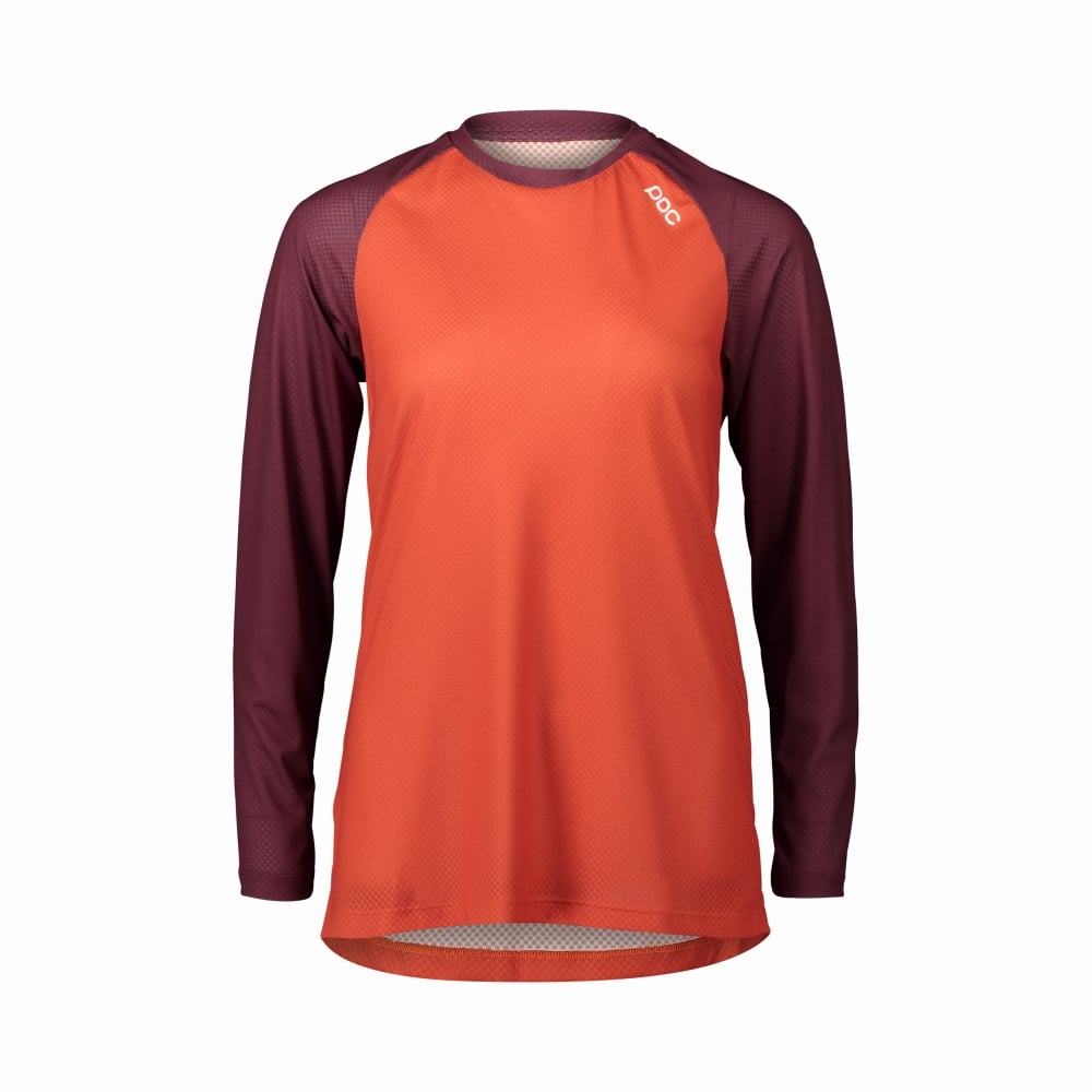 POC W's MTB Pure LS Jersey - Liquid-Life #Wähle Deine Farbe_Propylene Red/Agate Red