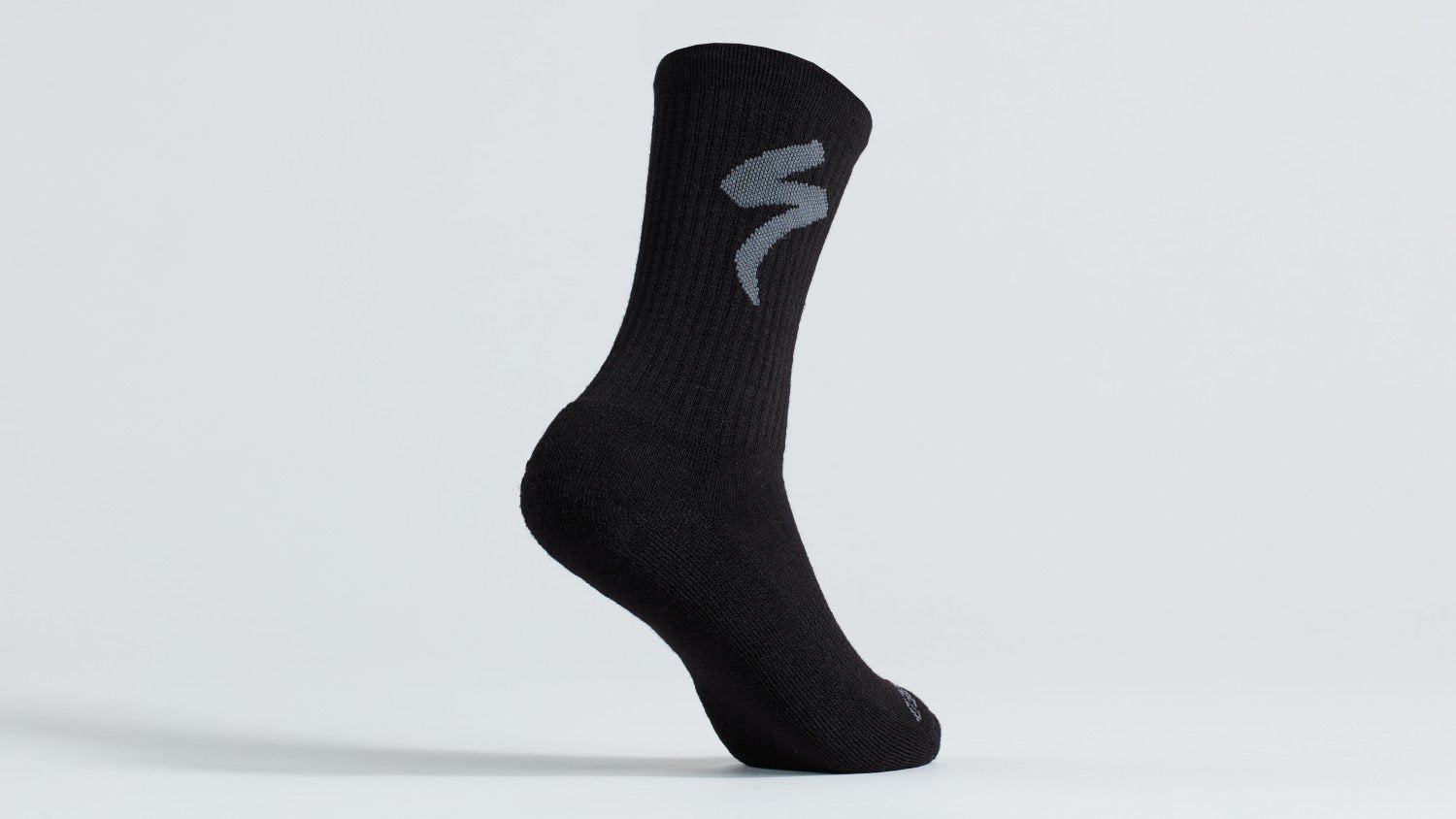 Specialized Merino Midweight Tall Logo Sock - Liquid-Life #Wähle Deine Farbe_Black