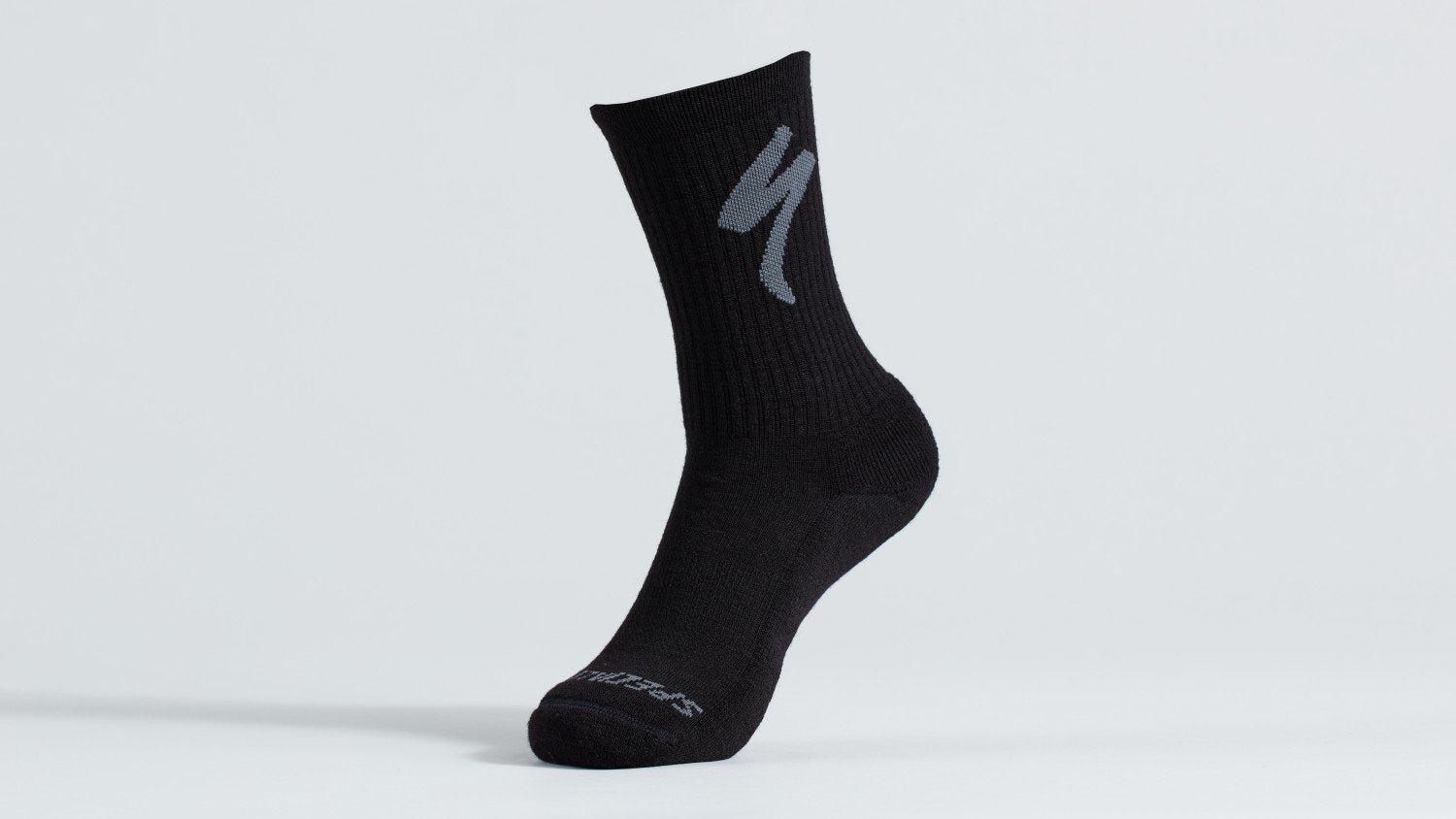 Specialized Merino Midweight Tall Logo Sock - Liquid-Life #Wähle Deine Farbe_Black