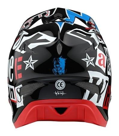 Troy Lee Designs D3 Fiberlite Helmet Anarchy - Liquid-Life #Wähle Deine Farbe_Black