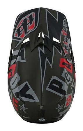 Troy Lee Designs D3 Fiberlite Helmet Anarchy - Liquid-Life #Wähle Deine Farbe_Olive