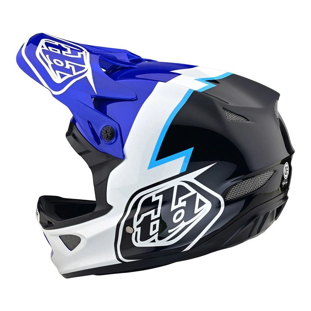 Troy Lee Designs D3 Fiberlite Helmet No Mips - Liquid-Life #Wähle Deine Farbe_Volt Blue