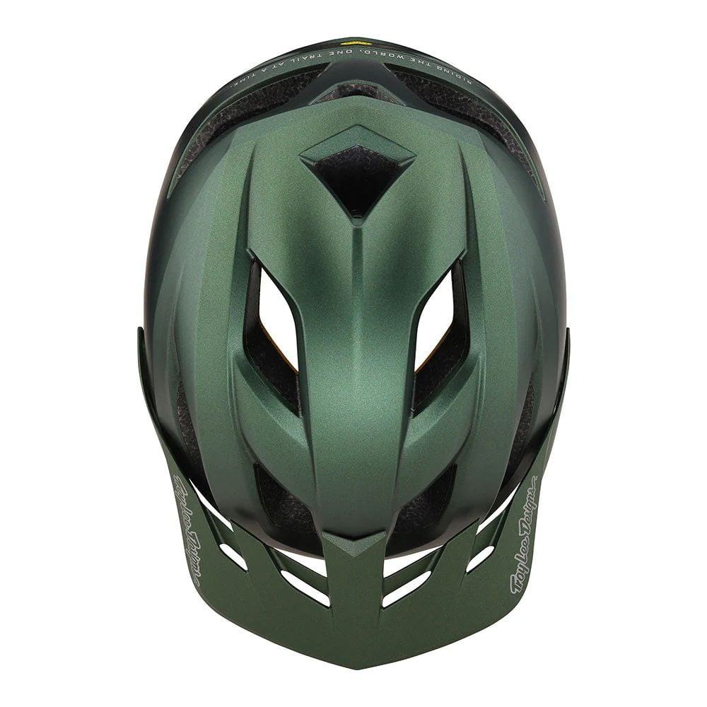 Troy Lee Designs Flowline Helmet W/Mips - Liquid-Life #Wähle Deine Farbe_Orbit Forest Green