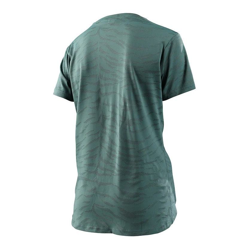 Troy Lee Designs Womens Lilium SS Jersey Tiger Jacquard - Liquid-Life #Wähle Deine Farbe_Steel Green