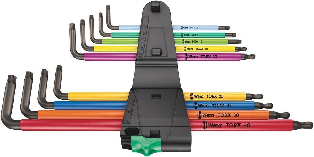 Wera 967/9 TX XL Multicolour 1 Winkelschlüsselsatz, lang, 9-teilig - Liquid-Life